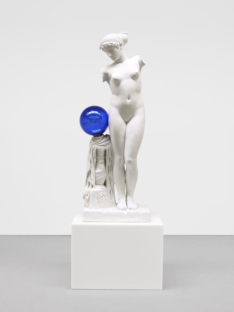Jeff Koons, Esquiline Venus (série : Gazing Ball), 2013, plâtre, verre, 
