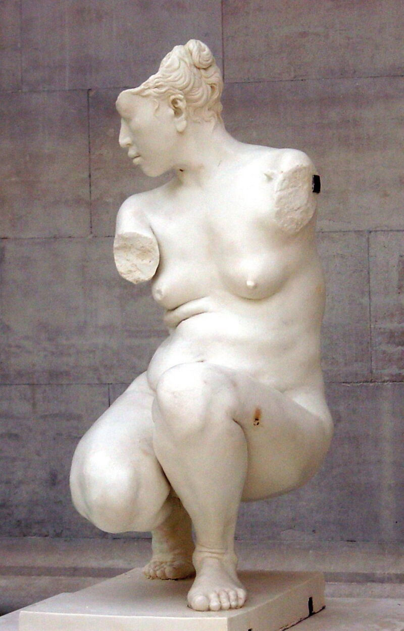 Meekyoung Shin, Crouching Venus (série : Translation), 2002, savon, vernis parfum, 
112 x 38 x 60 cm, collection de l'artiste. Avec l’aimable autorisation de l’artiste.