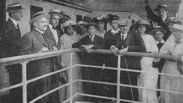 Fig. 5. « Voyage en Europe de Monsieur Truel » Variedades, Lima, 22 avril 1916, n° 424, collection Instituto Riva Agüero.