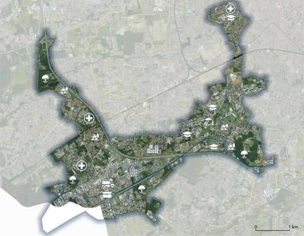 Fig. 9. Un territoire monofonctionnel et fragmenté (Bordeaux Métropole).