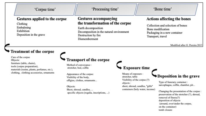 Funerary processing of the body (I. Cartron modified after Pereira 2013).