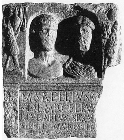 Stèle de M. Satellius Marcellus (Fontini 1959, 31).