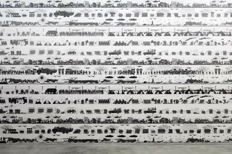 Ai Weiwei, Odyssey, 2016, lithographie, dimensions variables. 
© Avec l’aimable autorisation du studio Ai Weiwei.