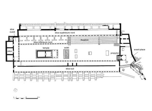 Fig. 12. Pergame. Plan général du sanctuaire de Déméter (Kohl 2009, 163, plan 2).