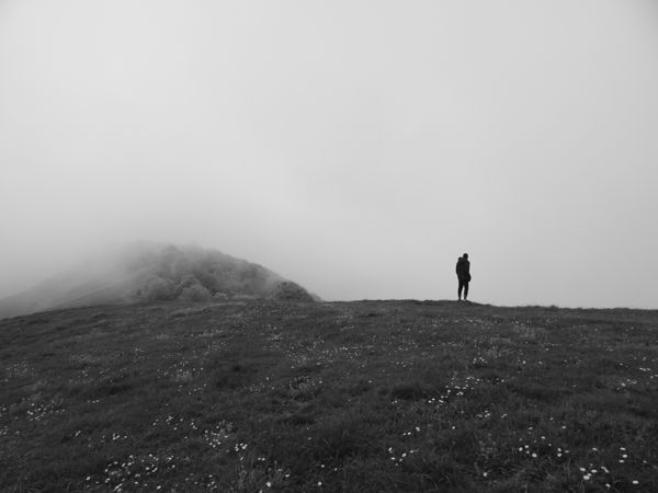 Balade artistique, Plaine d’Esquiou, mars 2018. Corinne Mathou.
