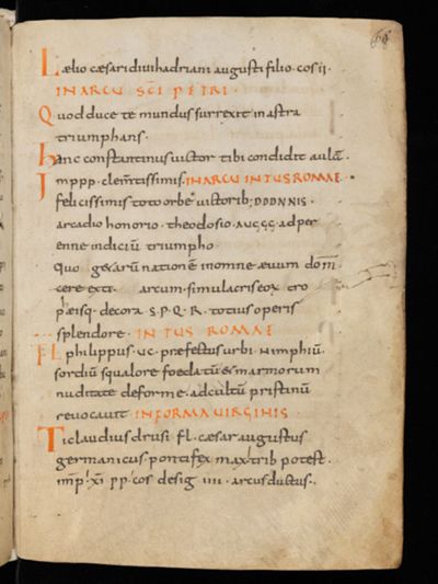 Einsiedeln, Stiftsbibliothek, Codex 326(1076), fol. 68.