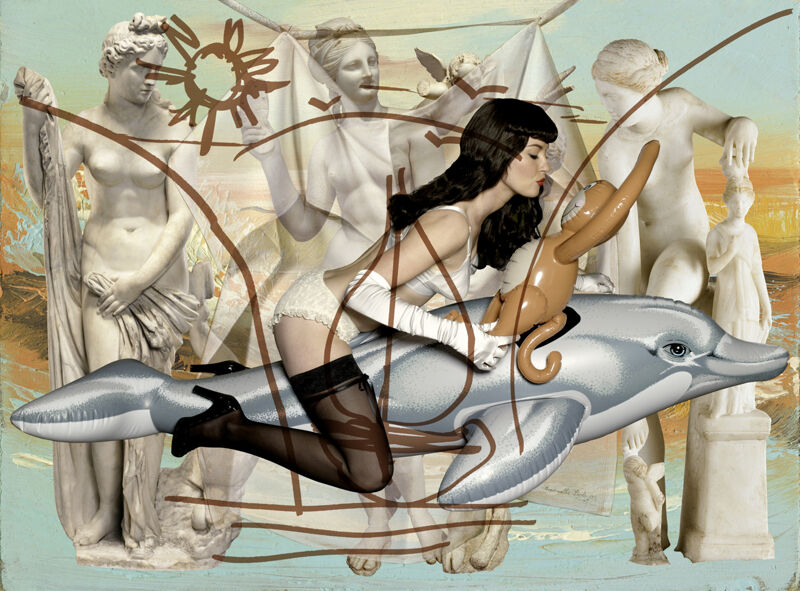 Jeff Koons, Antiquity III (série : Antiquity), 2009, huile sur toile, 
259,1 x 350,5 cm, Collection particulière. © Avec l’aimable autorisation de l’artiste et du studio Jeff Koons.