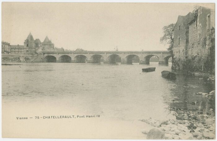 Châtellerault, pont Henri IV (AD 86, 5 Fi 177).