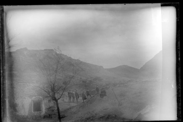 Daniel Jiménez de Cisneros lors d'une prospection dans la province d'Alicante à 1915. Archives de la région de Murcie.