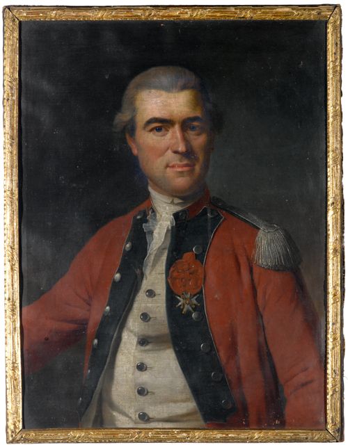 Portrait de Louis d’Odet au régiment de Courten, huile sur toile, Jean Melchior Wyrsch, 1779 © Musées cantonaux du Valais, Sion, photographie Jean-Yves Glassey.